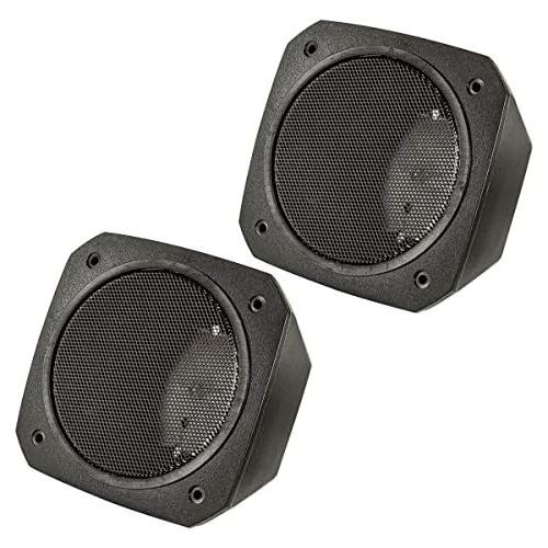  Tomzz Audio/017?100?x 100?mm DIN Speaker Assembly Speaker Cabinet, Retro, Car, Boat, Truck, Construction Machines