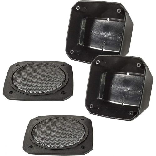  Tomzz Audio/017?100?x 100?mm DIN Speaker Assembly Speaker Cabinet, Retro, Car, Boat, Truck, Construction Machines