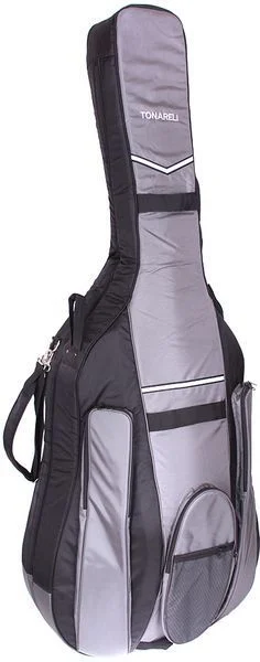  Tonareli BGB34BG 3/4-size Double Bass Bag - Black/Gray