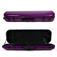 Tonareli Music Supply Tonareli Violin Oblong Fiberglass Case - Purple 4/4 VNFO1006