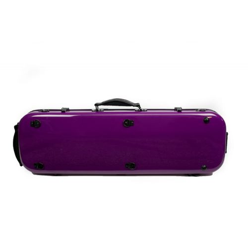  Tonareli Music Supply Tonareli Violin Oblong Fiberglass Case - Purple 4/4 VNFO1006