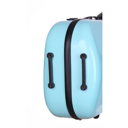  Tonareli Music Supply Tonareli Oblong Fiberglass Violin Case - Turquoise 4/4 VNFO 1012