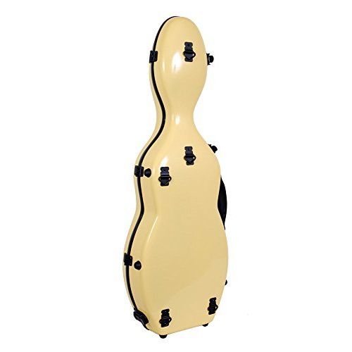 Tonareli Music Supply Tonareli Fiberglass Violin Case - Yellow 4/4