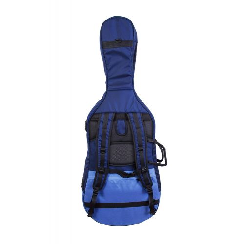  Tonareli Music Supply Tonareli Designer Cello Gig Bag - Blue Two-toned - 4/4