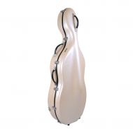 Tonareli Music Supply Tonareli Fiberglass Cello Case W/wheels- Pearl