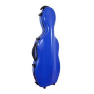 Tonareli Music Supply Tonareli Cello-shaped Adjustable Viola Case Blue with Wheels VAF1008
