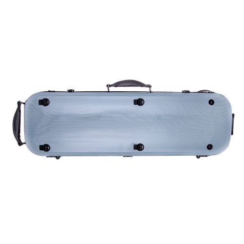  Tonareli Music Supply Tonareli Violin Oblong Fiberglass Case- Blue Graphite VNFO 1011