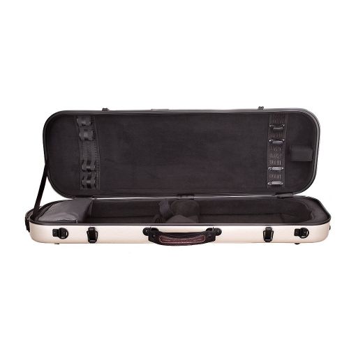  Tonareli Music Supply Tonareli Violin Oblong Fiberglass Case - Pearl 4/4 VNFO 1009