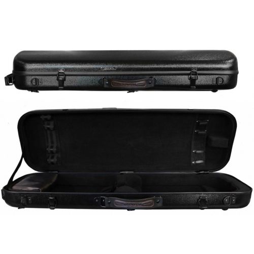  Tonareli Music Supply Tonareli Violin Oblong Fiberglass Case - Black 4/4 VNFO 1010