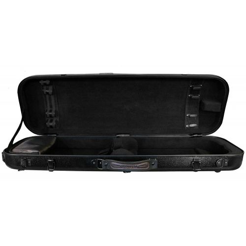  Tonareli Music Supply Tonareli Violin Oblong Fiberglass Case - Black 4/4 VNFO 1010