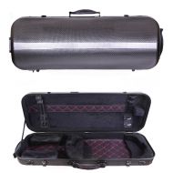 Tonareli Music Supply Tonareli Viola Oblong Fiberglass Case - Special Edition Checkered VAFO 1003 - Includes attachable music bag - Adjustable to over 18 inches