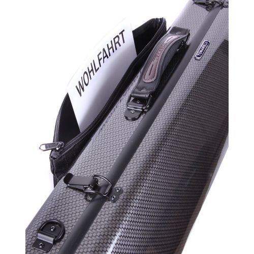  Tonareli Music Supply Tonareli Viola Oblong Fiberglass Case - Special Edition Checkered VAFO 1003 - Includes attachable music bag - Adjustable to over 18 inches