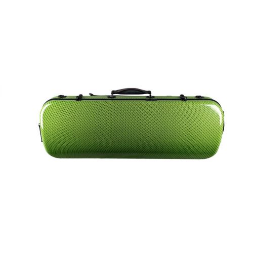  Tonareli Music Supply Tonareli Viola Oblong Fiberglass Case - Special Edition Green Checkered VAFO 1006 - Includes attachable music bag - Adjustable to over 18 inches