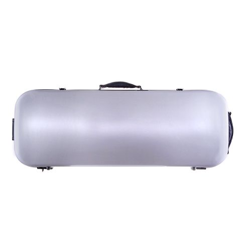  Tonareli Music Supply Tonareli Viola Oblong Fiberglass Case - Silver VAFO 1002 - Includes attachable music bag - Adjustable to over 18 inches
