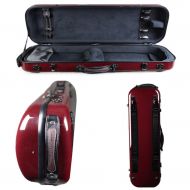 Tonareli Music Supply Tonareli Violin Oblong Fiberglass Case- Red Graphite Special Edition VNFO 1018 4/4