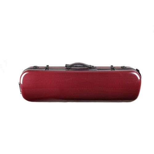  Tonareli Music Supply Tonareli Violin Oblong Fiberglass Case- Red Graphite Special Edition VNFO 1018 4/4