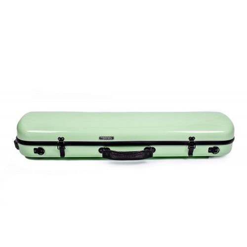  Tonareli Music Supply Tonareli Violin Oblong Fiberglass Case- Lime 4/4 VNFO 1003