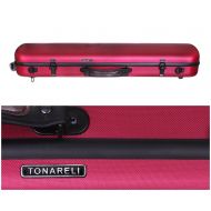 Tonareli Music Supply Tonareli Violin Oblong Polycarbonate & Fiberglass Case - Burgundy VNPCO1000