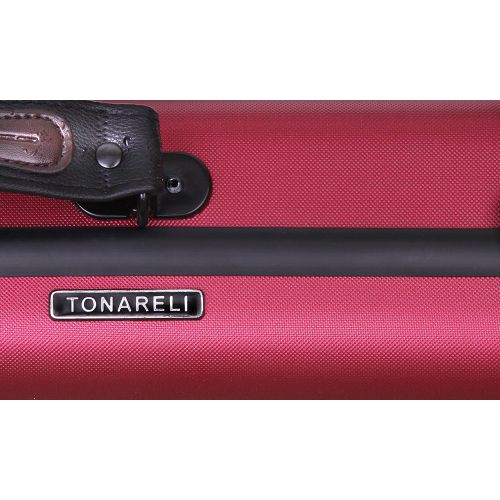  Tonareli Music Supply Tonareli Violin Oblong Polycarbonate & Fiberglass Case - Burgundy VNPCO1000