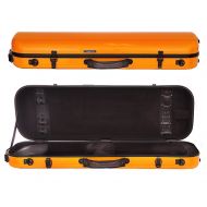 Tonareli Music Supply Tonareli Oblong Fiberglass Violin Case - Orange 4/4 VNFO1005