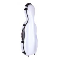 Tonareli Music Supply Tonareli Fiberglass Viola Case w/ Wheels - White VAF1017