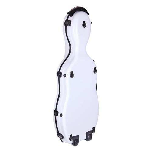  Tonareli Music Supply Tonareli Fiberglass Viola Case w/ Wheels - White VAF1017