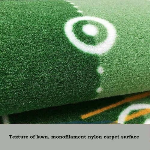  tonchean Indoor Golf Putting Green 10 x 1.7 FT Golf Putting Mat with Non Slip Rubber Backing Professional Training Putting Golf Mat for Home Office Outdoor