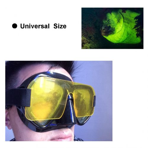  Tonelife Yellow Fluoreszenzfilter Fluorodiving Mask & Strap Gelb (Barrier) Filter fuer Scuba Dive Mask Match Unterwasser-Videoleuchten und dichroitischen Filter