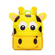Tonfant Little Kids Backpack 3D Animal Cartoon Waterproof Preschool Lunch Bag for Toddlers (giraffe)