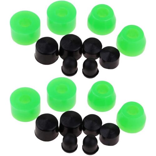  Tongina 20PCS 85a Skateboard Bushings and Pivot Cups Set for Skateboard Truck Longboard Cruiser Parts, High Performance PU Bushings for Skateboarding