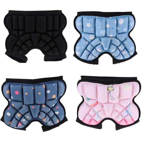  Tongina 3D Padded Hip Protective Shorts Butt Pad Shorts Paded Short Pants for Kids Boys Girls Ski Skiing Skating Skateboarding Snowboard