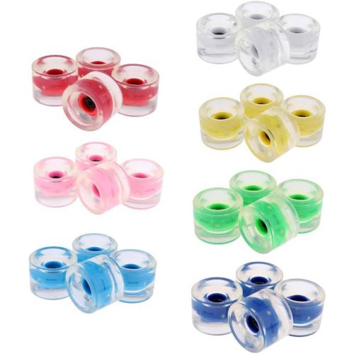  Tongina 4X 70mm Light Up Skateboard Longbord Wheels Glow at Night Wheels 78A Accessories