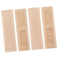 Tongina 2 Pack 1:12 Scale Miniature Blind Window Shutters Dolls House Ornaments