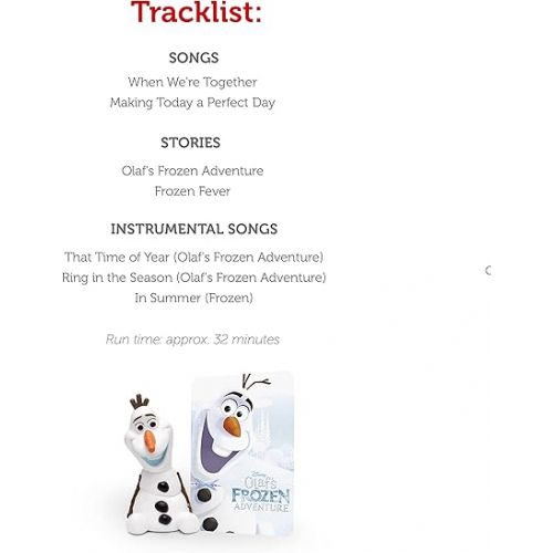  Tonies Olaf Audio Play Character from Disney's Frozen