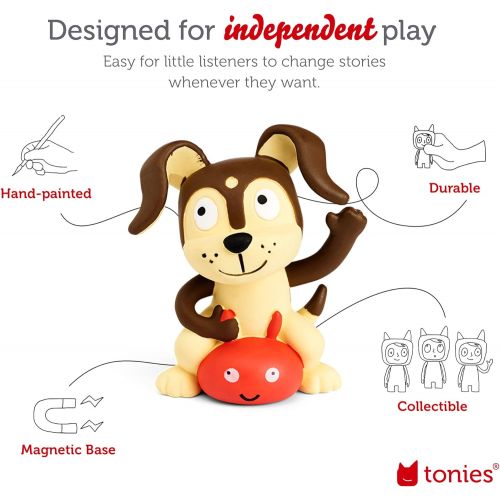 Tonies Toniebox Audio Player Starter Set with Elsa, Belle, Cinderella, Mulan, and Playtime Puppy Imagination Building, Screen Free Digital Listening Experience for Stories, Music, and M