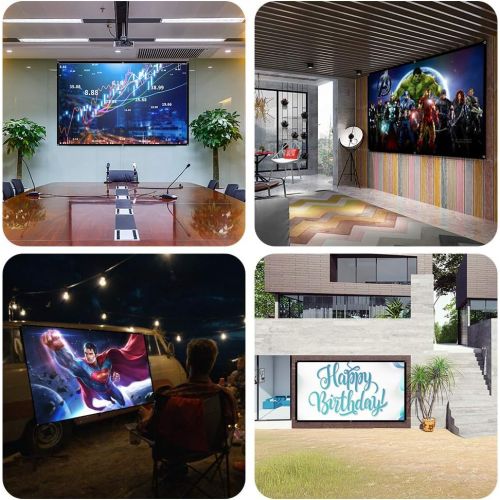  [아마존 핫딜] [아마존핫딜]Projector Screen,Tontion 100 inch 16:9 HD Projection Screen,Wide-Angle Projection Screen，Widescreen Portable Projection Moive Screen for Home and Outdoor, Double-Sided Projection