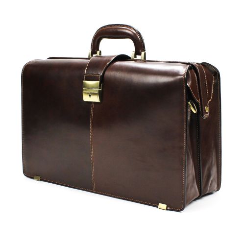  Tony Perotti Mens 17 Leather Laptop Lawyers Business Briefcase