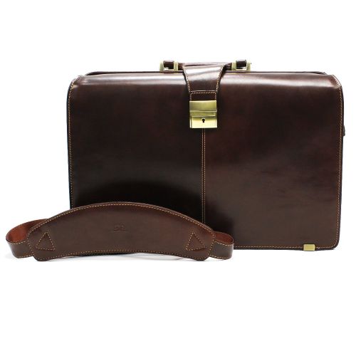  Tony Perotti Mens 17 Leather Laptop Lawyers Business Briefcase