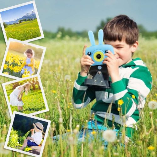  Tonysa Instant Print Camera for Kids, 0 Ink Toy Camera with Printing Paper, for Boys and Girls FHD 1080P Anti-Drop Kids Camera Rechargeable Shockproof Camcorder Camera with 2.0 inc