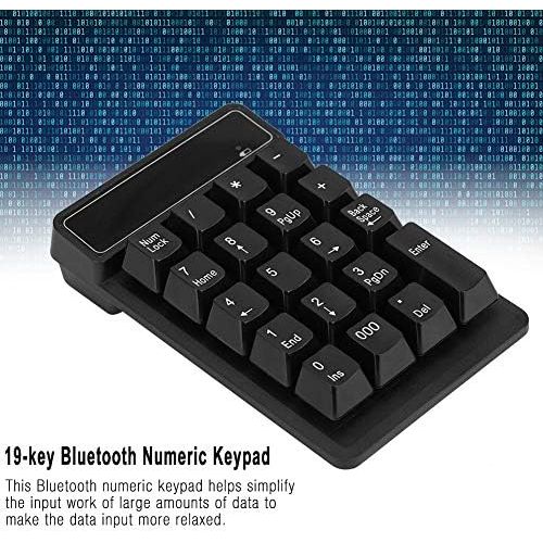  [아마존베스트]Tonysa Waterproof Bluetooth Numeric Keypad, Wireless Numeric Bluetooth Keypad, Portable Wireless Number Pad with 19 Buttons / Thousands Keys for Microsoft/Android/iMac/iOS