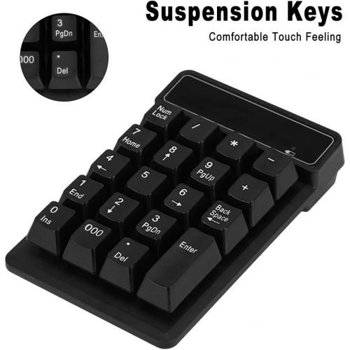  [아마존베스트]Tonysa Waterproof Bluetooth Numeric Keypad, Wireless Numeric Bluetooth Keypad, Portable Wireless Number Pad with 19 Buttons / Thousands Keys for Microsoft/Android/iMac/iOS