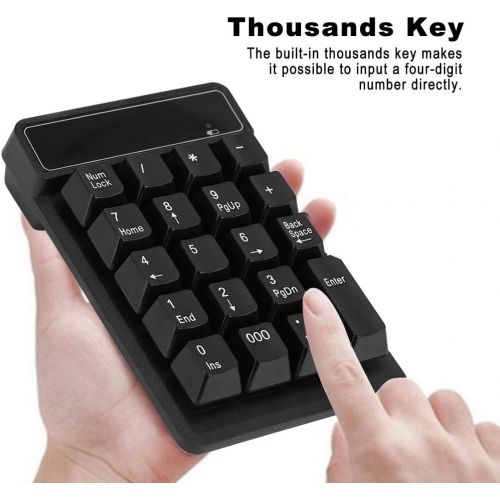  [아마존베스트]Tonysa Waterproof Bluetooth Numeric Keypad, Wireless Numeric Bluetooth Keypad, Portable Wireless Number Pad with 19 Buttons / Thousands Keys for Microsoft/Android/iMac/iOS