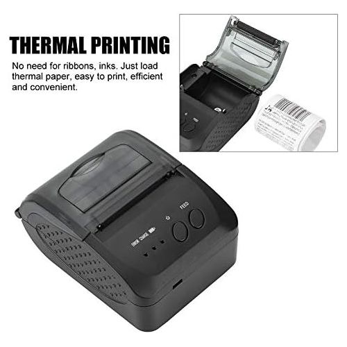  [아마존베스트]Tonysa Thermal Printer USB + Serial Bluetooth WiFi Thermal Printer Mini Portable 58 mm Printer Receipt Printer for iOS/Android/Windows with 70 mm/sec High-Speed Printing