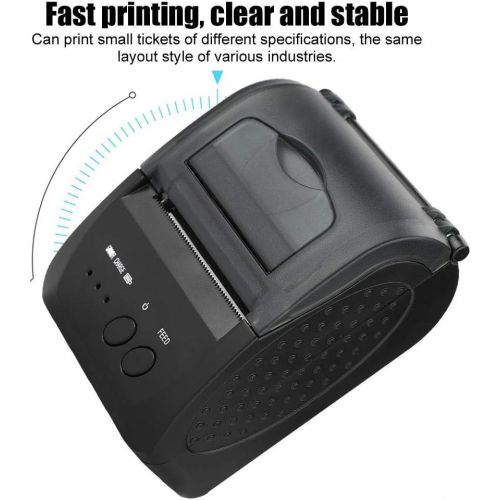  [아마존베스트]Tonysa Thermal Printer USB + Serial Bluetooth WiFi Thermal Printer Mini Portable 58 mm Printer Receipt Printer for iOS/Android/Windows with 70 mm/sec High-Speed Printing