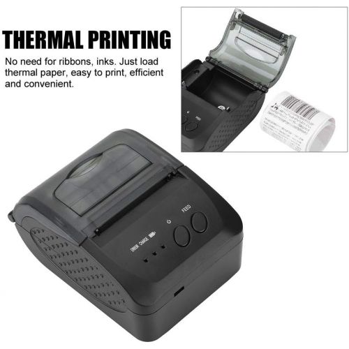  [아마존베스트]Tonysa Thermal Printer USB + Serial Bluetooth WiFi Thermal Printer Mini Portable 58 mm Printer Receipt Printer for iOS/Android/Windows with 70 mm/sec High-Speed Printing