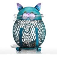 [아마존베스트]Tooarts Cat Coin Box Piggy Bank Animal Ornament Iron Art Handcrafts