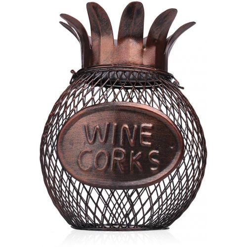  Tooarts Pineapple Wine Cork Container Handcrafts Art Work (type1)