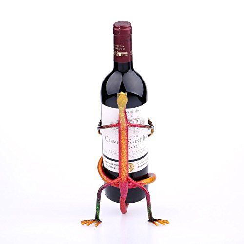  Tooarts gecko of wine rack wine shelf metal sculpture practical interior decoration crafts