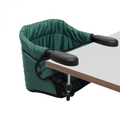  [아마존베스트]Toogel Hook On Chair, Safe and High Load Design, Fold-Flat Storage and Tight Fixing Clip on Table High Chair, Removable Seat Cushion, Attach to Fast Table Chair (Dark Green)