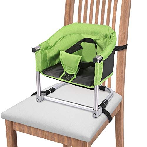  [아마존베스트]Toogel Portable Booster Seat, Travel Booster Feeding Seat W/Carrying Bag|Folding High Chair for Home &...